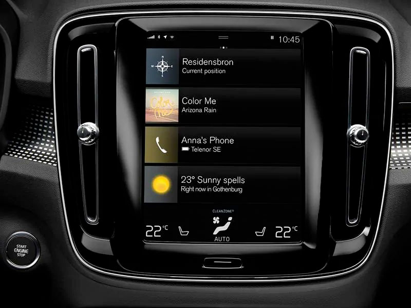 Volvo XC40 Sensus multimedia système